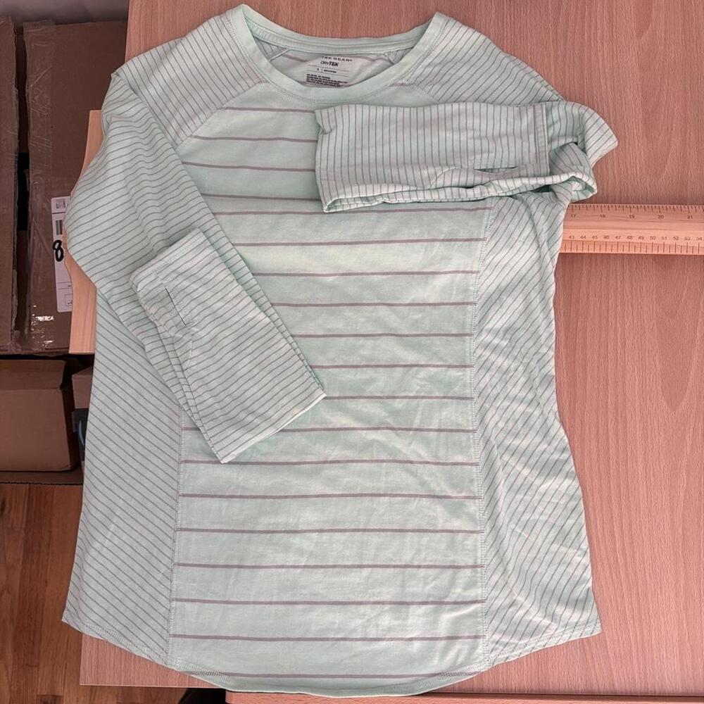 Tek Gear - Women's - Dry Tek Striped Long Sleeve T-Shirt - Size Small